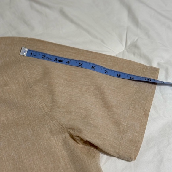 TOPMAN Mens beige Short Sleeve
Button Up Shirt SIZE XL - Picture 4 of 11